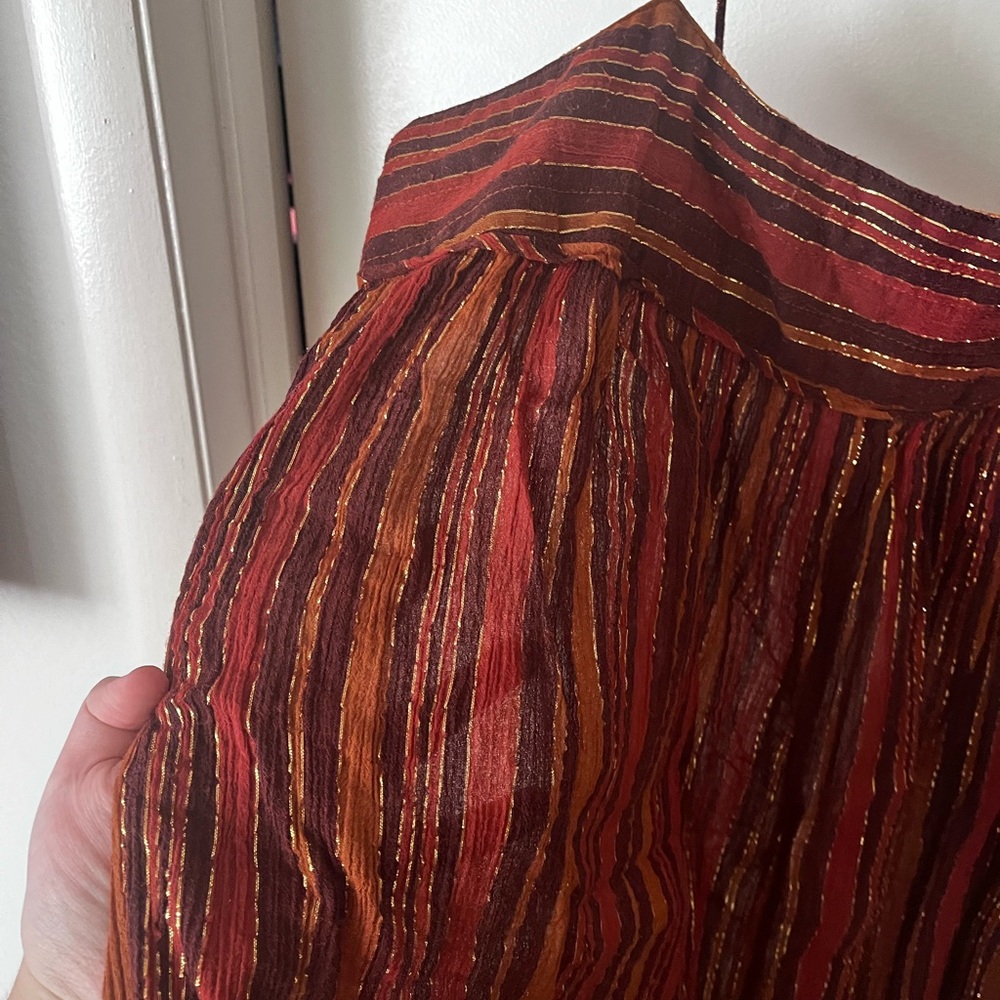 FREE PEOPLE Striped Flowy Jumpsuit LARGE - Picture 3 of 7